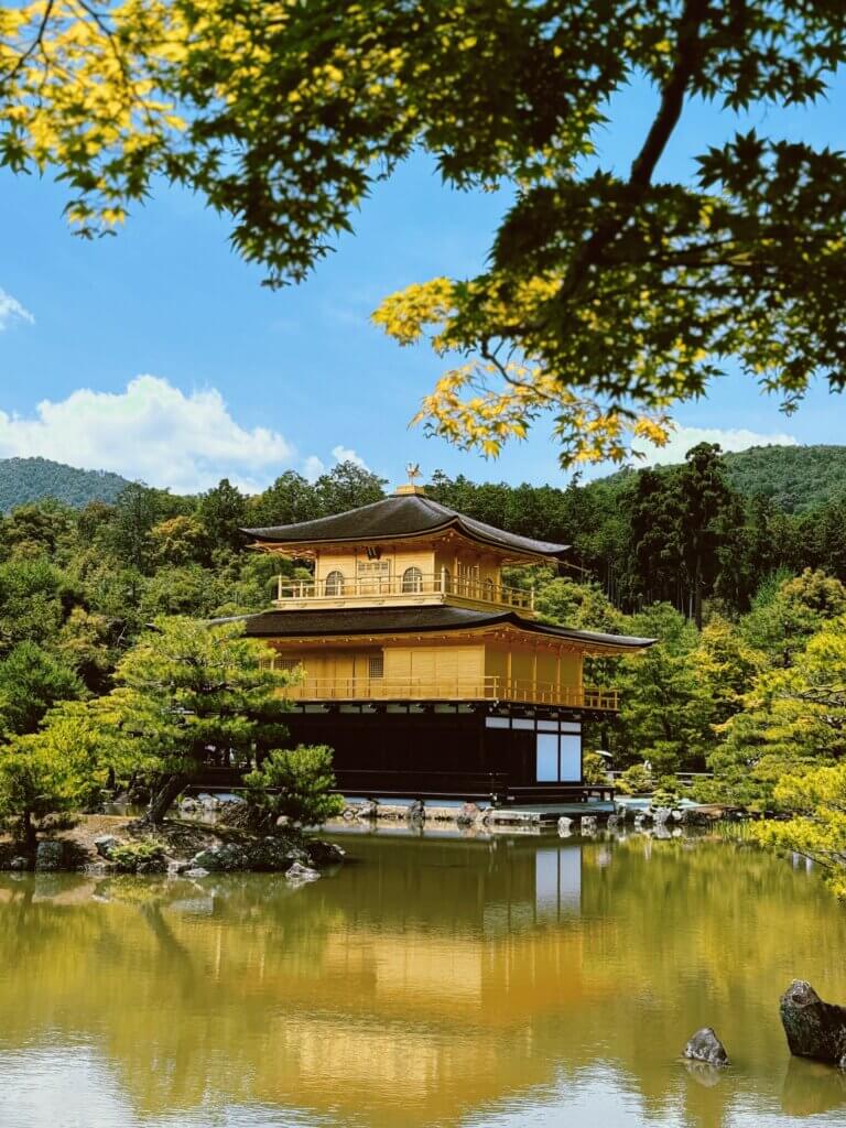 The Golden Pavilion in japan (Kinkaku-ji)