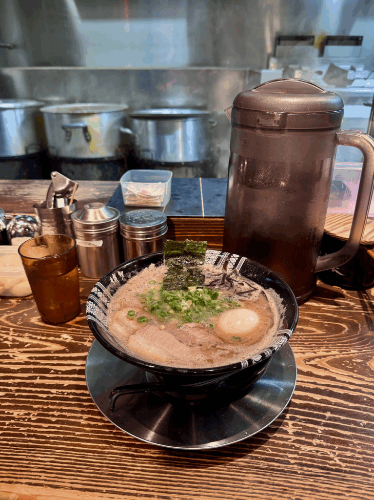Tonkotsu ramen from Hakata Issou Nakasu Branch