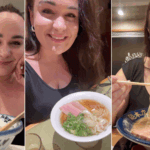 Ellie eating different kinds of ramen in Japan