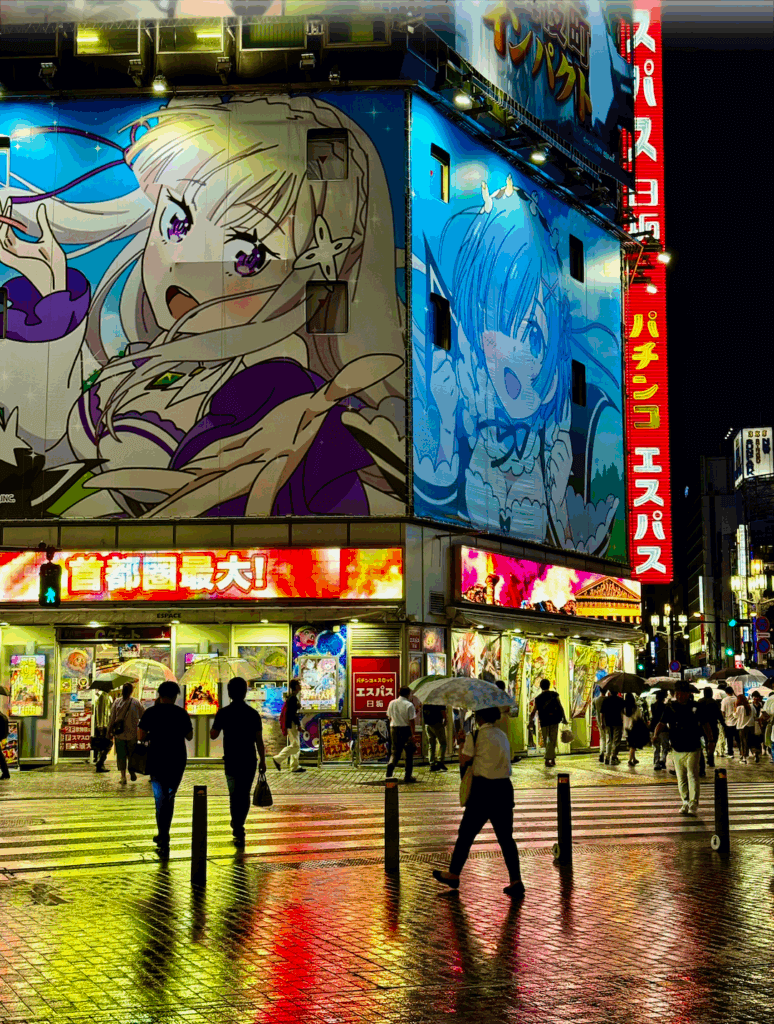Neon signs in Tokyo, Japan